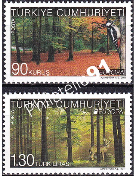 Turquie, n° 3559 à 3560, collection timbres Europa