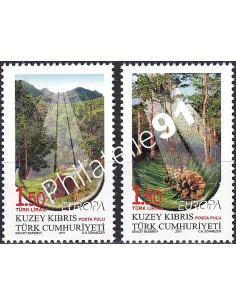Chypre Turc, n° 689 à 690, collection timbres Europa