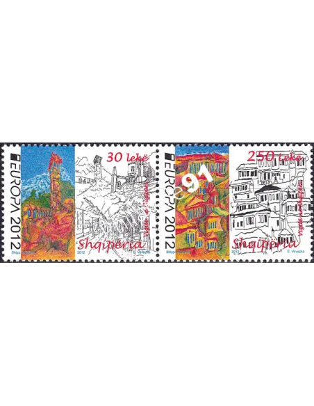 Albanie, n° 3074 à 3075, Paire, timbres Europa