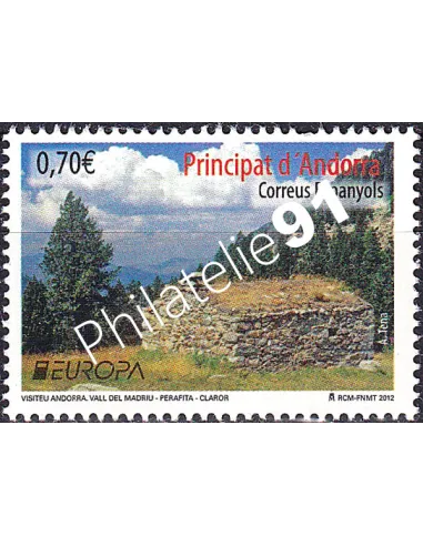 Andorre espagnol, n° 379, collection timbres Europe