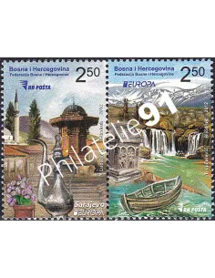 Bosnie-Herzégovine, n° 657 à 658, Paire, collection timbres Europa