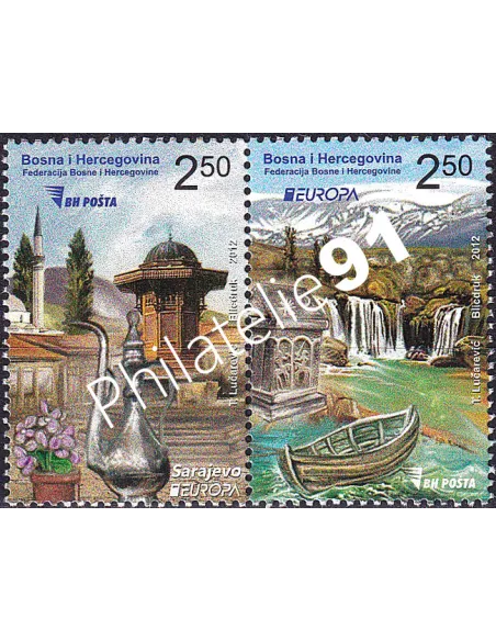 Bosnie-Herzégovine, n° 657 à 658, Paire, collection timbres Europa