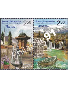 Bosnie-Herzégovine, n° 657a à 658a, Paire de carnet, timbres Europa