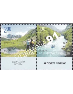 République Serbe de Bosnie, n° 522a à 523a, paire, timbres Europa
