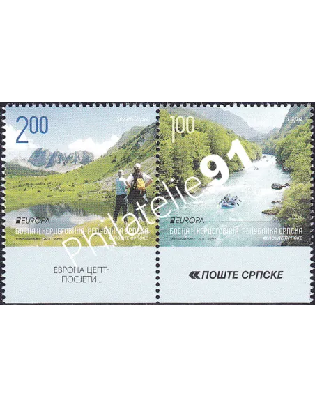 République Serbe de Bosnie, n° 522a à 523a, paire, timbres Europa
