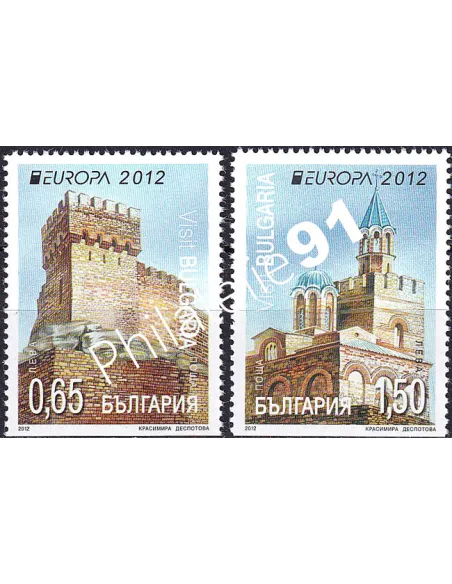 Bulgarie n° 4310a à 4311a, Issus de carnet, collection timbre Europa