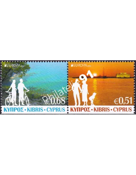 Chypre, n° 1245b à 1246b, paire de carnet, collection timbres Europa
