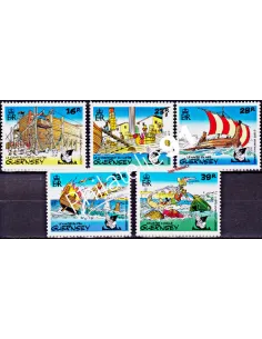 GUERNESEY - n°  575 à 579 ** - Opération Astérix