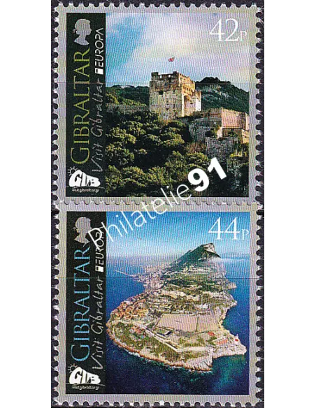 Gibraltar, n° 1485 à 1486, collection timbres Europa
