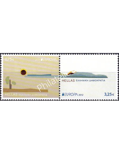 Grèce, n° 2623 à 2624, en paire, collection timbres Europa