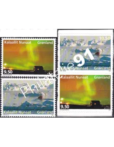Groenland, n° 594 à 597, gommés + adhésifs, collection timbres Europe