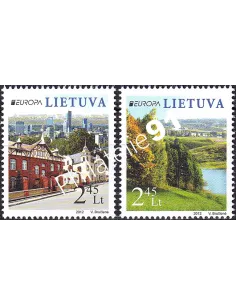 Lituanie, n° 962 à 963, collection timbres Europa