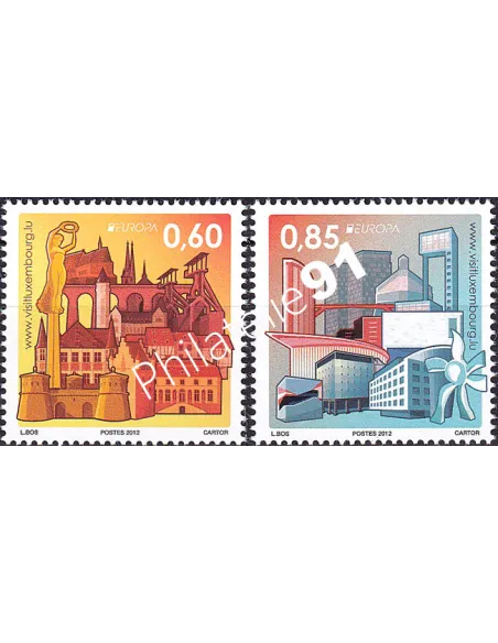 Luxembourg, n° 1887 à 1888, collection timbres Europa