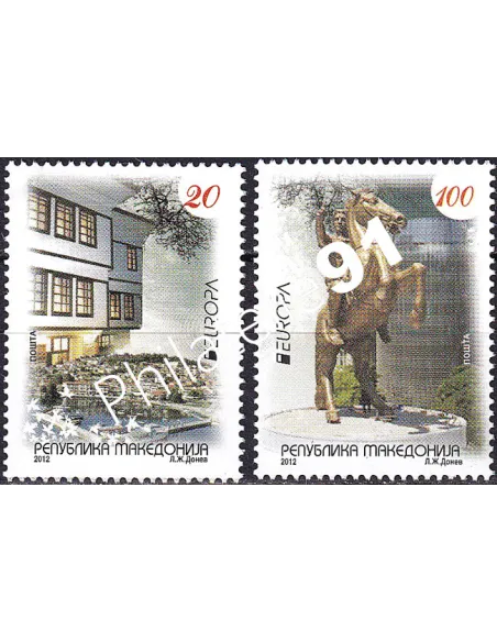 MACÉDOINE, n° 603 à 604, collection timbres Europa