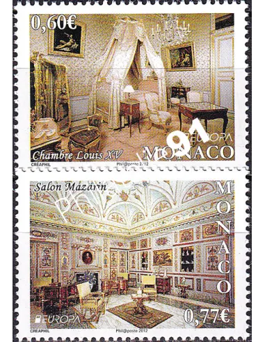 MONACO, n° 2827 à 2828, Collection timbres Monaco