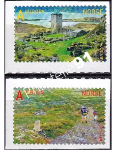 Norvège n° 1729 à 1730, adhésifs, collection timbres Europa