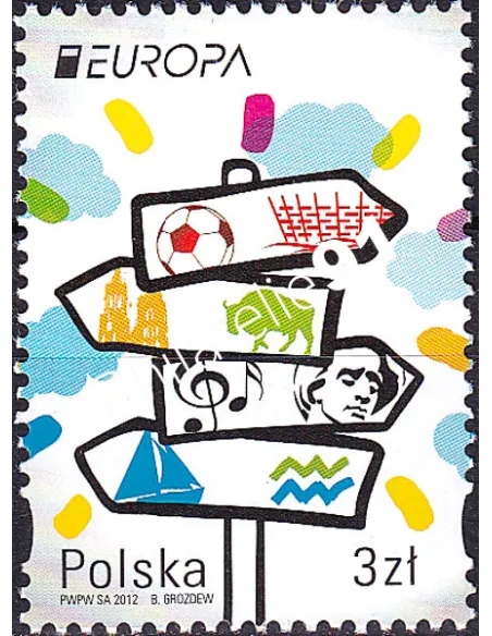 Pologne, n° 4276, collection timbres Europa