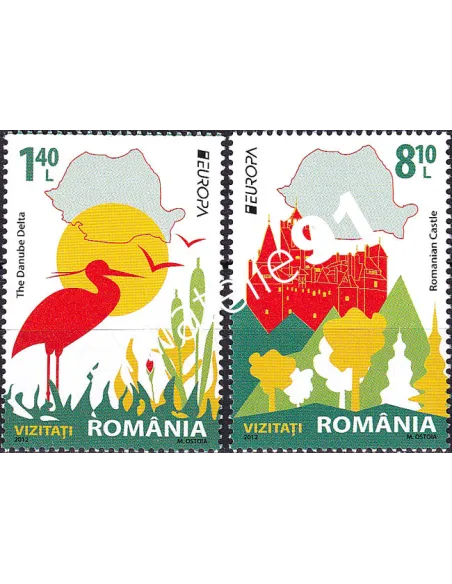 Roumanie, n° 5595 à 5596, collection timbres Europa