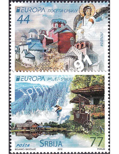 Serbie, n° 453 à 454, collection timbres Europa