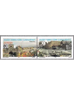 Chypre Turc, n° 708 à 709, en paire, collection timbres Europa