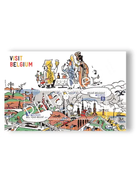 Belgique, n° 4197 à 4198, en feuille, collection timbres Europa