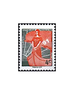 Timbre issu Bloc Paris-Philex 2024, Marianne à la Nef, timbres France