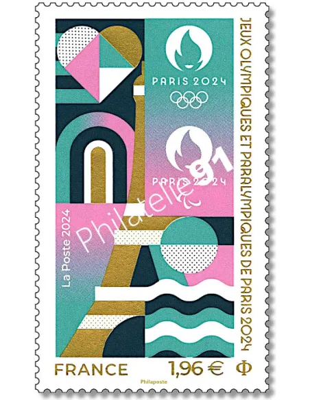 Timbre 5767 Jeux Olympiques & Paralympiques de Paris 2024, timbres France