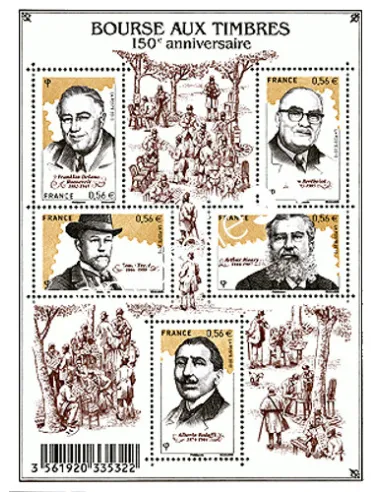 Timbre n° 4447 à 4451 (F4447) La Bourse aux timbres