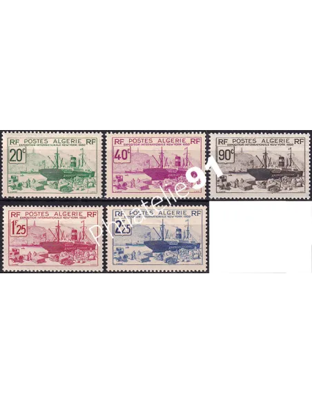 Algérie, n° 153 à 157 charnière, Timbres colonies francaises