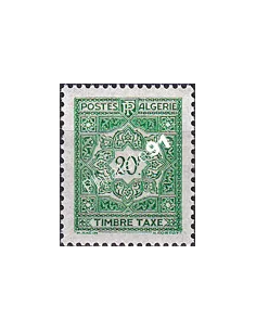 Algérie, Timbre-taxe n° 45 charnière, Timbres colonies francaises