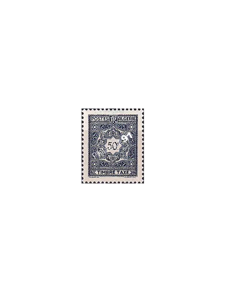 Algérie, Timbre-taxe n° 47 charnière, Timbres colonies francaises