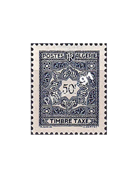 Algérie, Timbre-taxe n° 47 charnière, Timbres colonies francaises