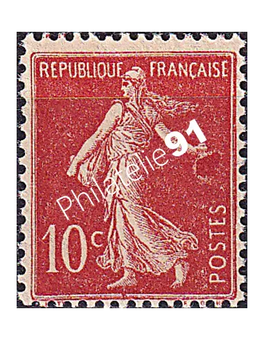 Variété sur Timbre n° 135, collection timbres France.