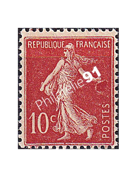 Variété sur Timbre n° 135, collection timbres France.