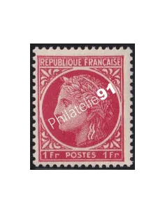 Variété sur timbre  n° 676, Collection timbres France