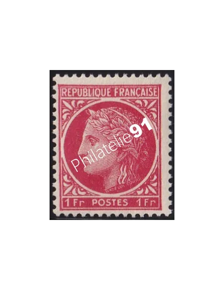 Variété sur timbre  n° 676, Collection timbres France