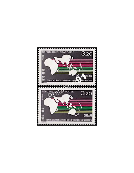 Variété sur timbre n° 2412, collection timbres France