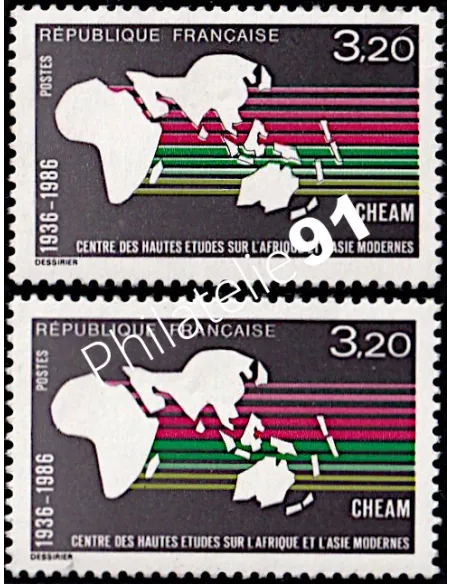 Variété sur timbre n° 2412, collection timbres France