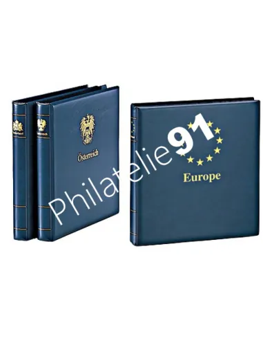 SAFE - RELIURE "Favorite" YOKAMA bleue, avec emblème - 14 anneaux