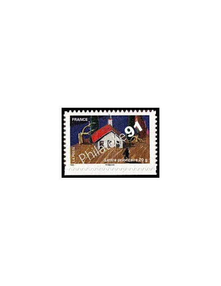 Variété sur timbre adhésif n° 536, collection timbres France