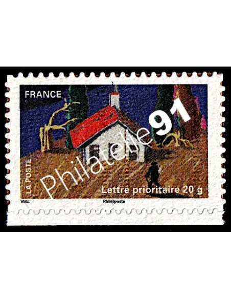 Variété sur timbre adhésif n° 536, collection timbres France