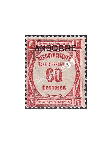 Andorre Français, Timbre-taxe n° 11 charnière, timbres d'Andorre