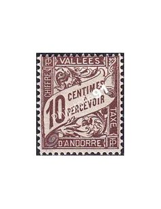 Andorre Français, Timbre-taxe neuf n° 18, timbres d'Andorre