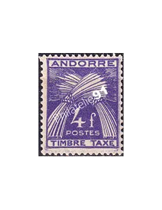 Andorre Français, Timbre-taxe n° 36 charnière, timbres d'Andorre