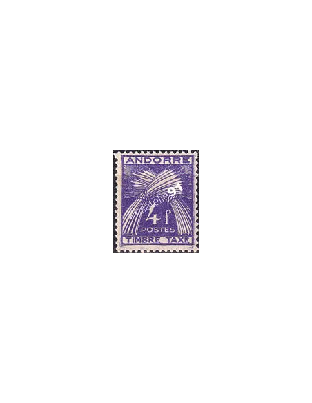 Andorre Français, Timbre-taxe n° 36 charnière, timbres d'Andorre