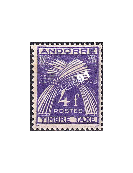 Andorre Français, Timbre-taxe n° 36 charnière, timbres d'Andorre