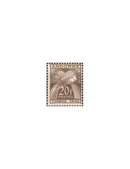 Andorre Français, Timbre-taxe neuf n° 39, timbres d'Andorre