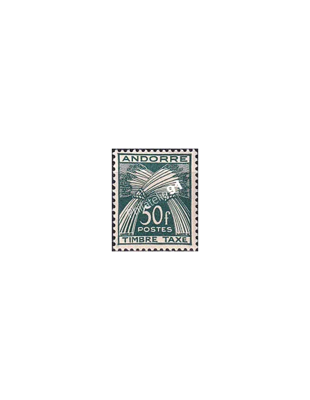 Andorre Français, Timbre-taxe neuf n° 40, timbres d'Andorre