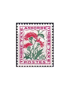 Andorre Français, Timbre-taxe neuf n° 46, timbres d'Andorre