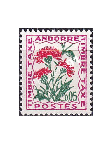 Andorre Français, Timbre-taxe neuf n° 46, timbres d'Andorre